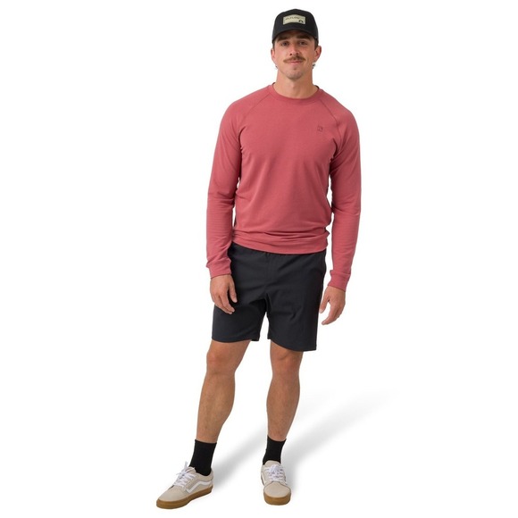 NEW Flylow Donner Crew Men's Shirt Men's Size Large Red Garnet Sweatshirt $125 - Picture 2 of 7